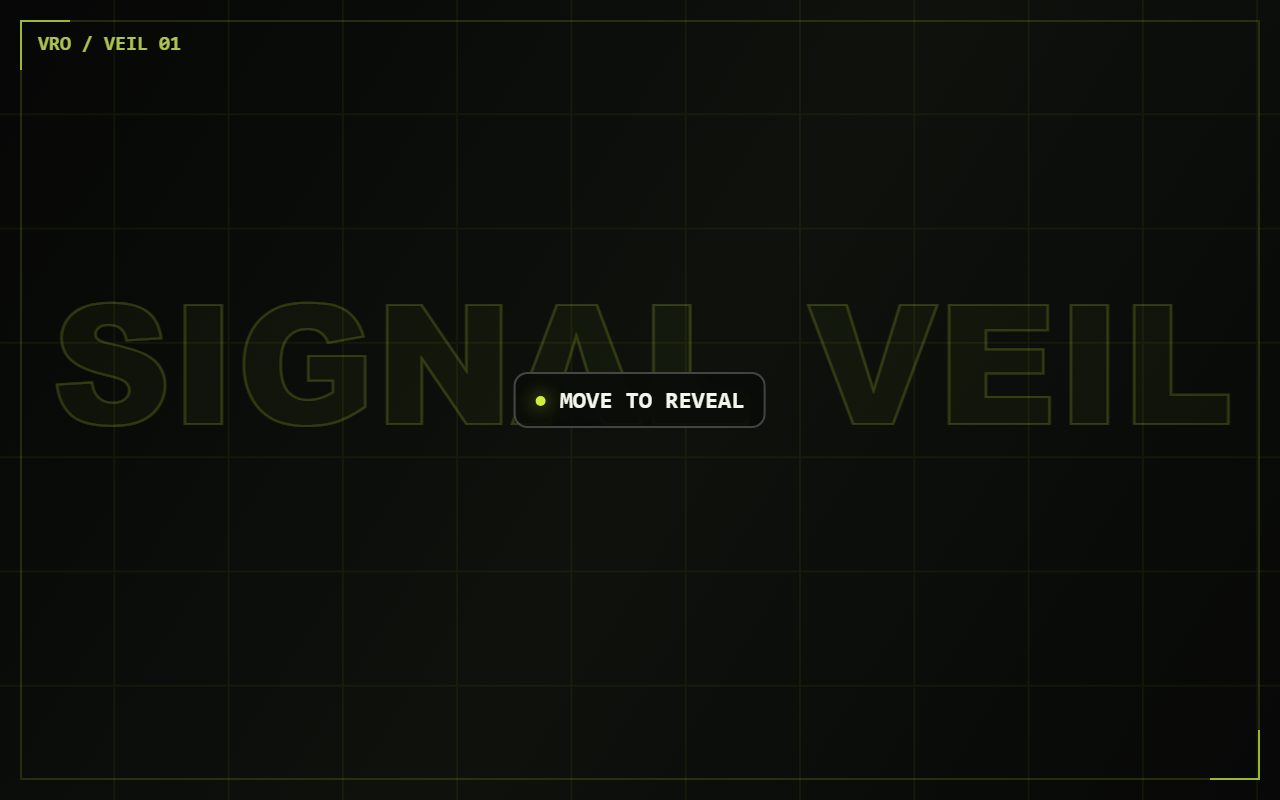 Signal Veil Reveal public preview captured for version 1.0.0